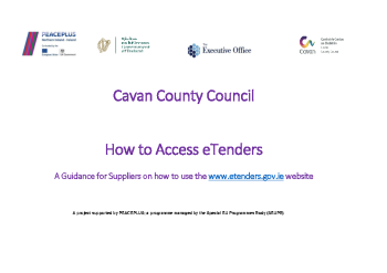 Cavan-County-Council-----eTenders-Supplier-Guidance-Document summary image
									