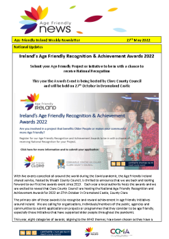 2022_05_27 Age Friendly Ireland Newsletter summary image
									