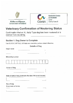 VET-CONFIRMATION-OF-NEUTERING-STATUS summary image
									