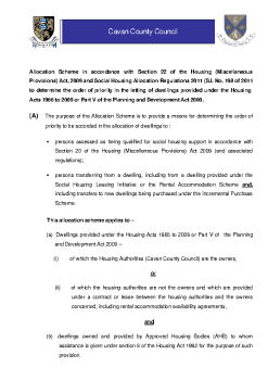 Housing Allocation Scheme  summary image
									