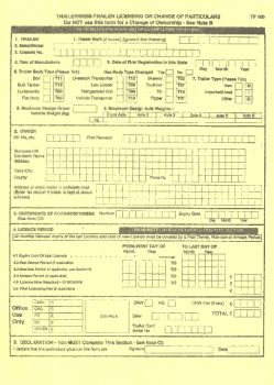 TF100 - Trailer License Application summary image
									