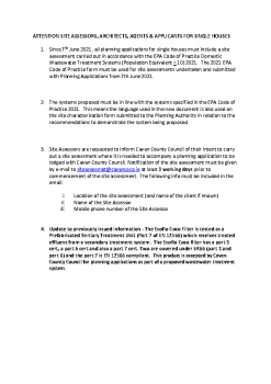 updated 2021 EPA Code of Practice - Site Assessments summary image
									
