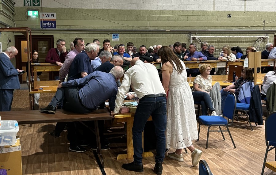 Candidates observe the adjudication of doubtful votes