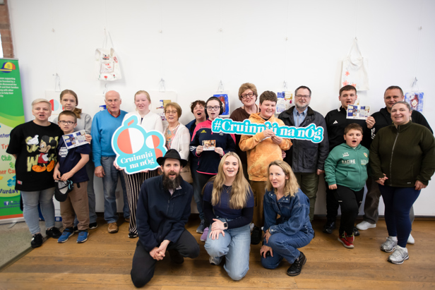 group photo of young people and adults from Cavan Autism Parent Support Group