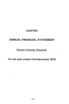 Cavan County Council Annual Financial Statement 2019 thumbnail